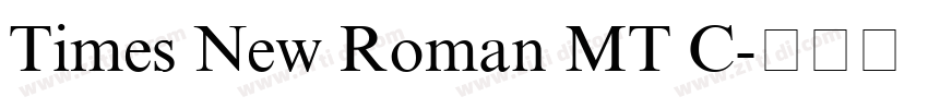 Times New Roman MT C字体转换